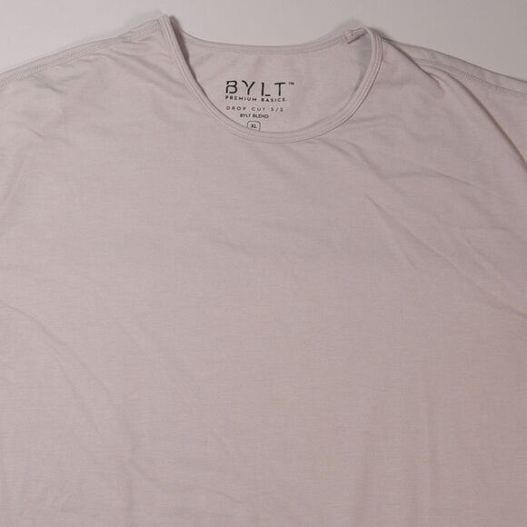 BYLT Drop Cut Gray Short Sleeve Tee Blend Mens XL - Picture 3 of 7